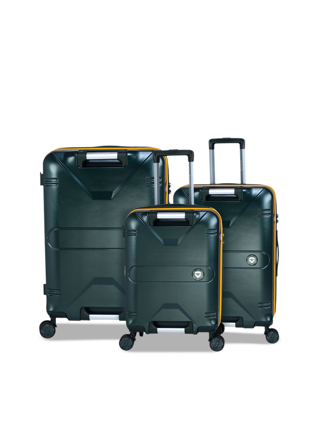 ACEPACK Set Of 3 Romero Hard-Sided Large Medium & Cabin Trolley Bag
