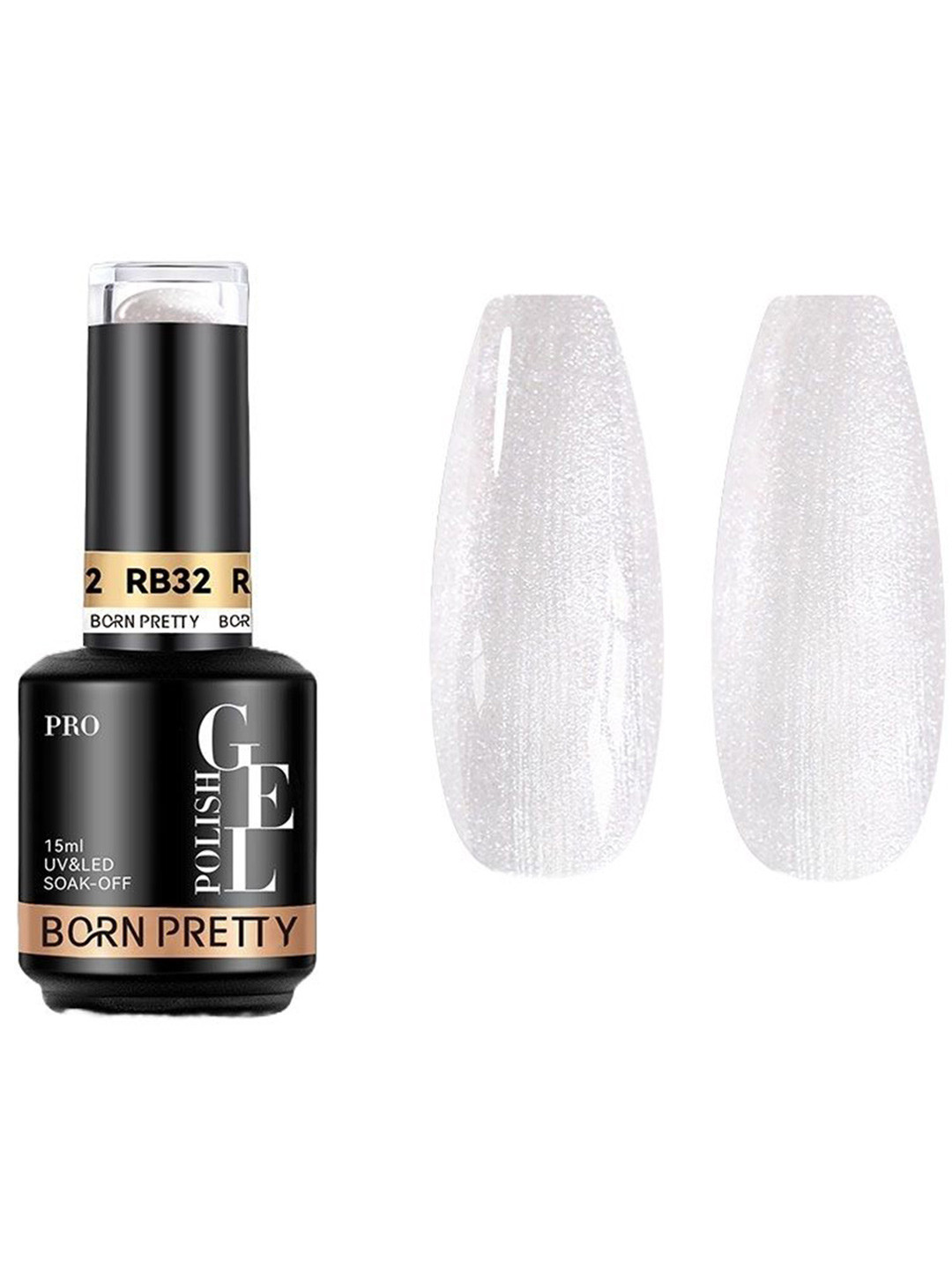 BORN PRETTY Pro Rubber Base Long Wearing UV Gel Nail Polish - 15 ml - RB32