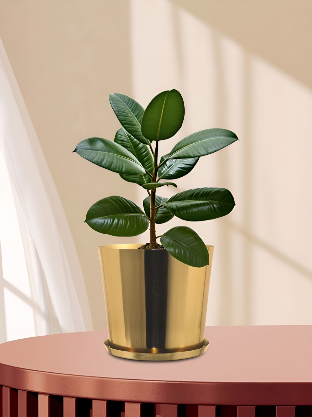 Metalsmith Gold Toned Steel Planter