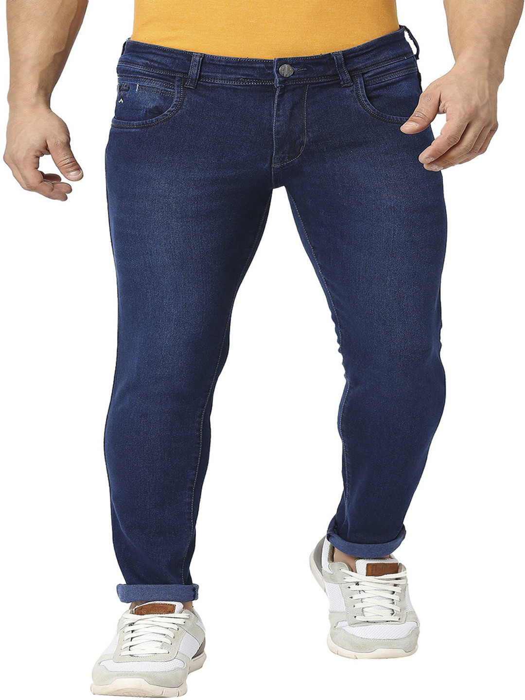 TCI Men Slim Fit Light Fade Cotton Jeans