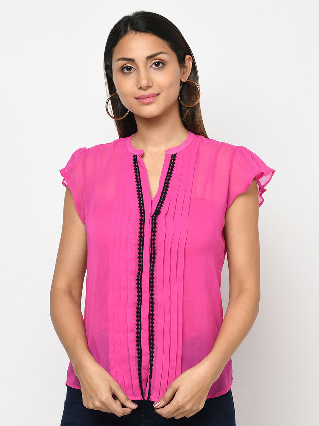 Moda Rapido Flutter Sleeve Top