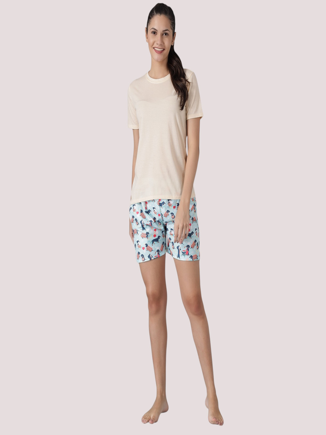 SEPHANI Women Floral Printed Slim Fit Shorts