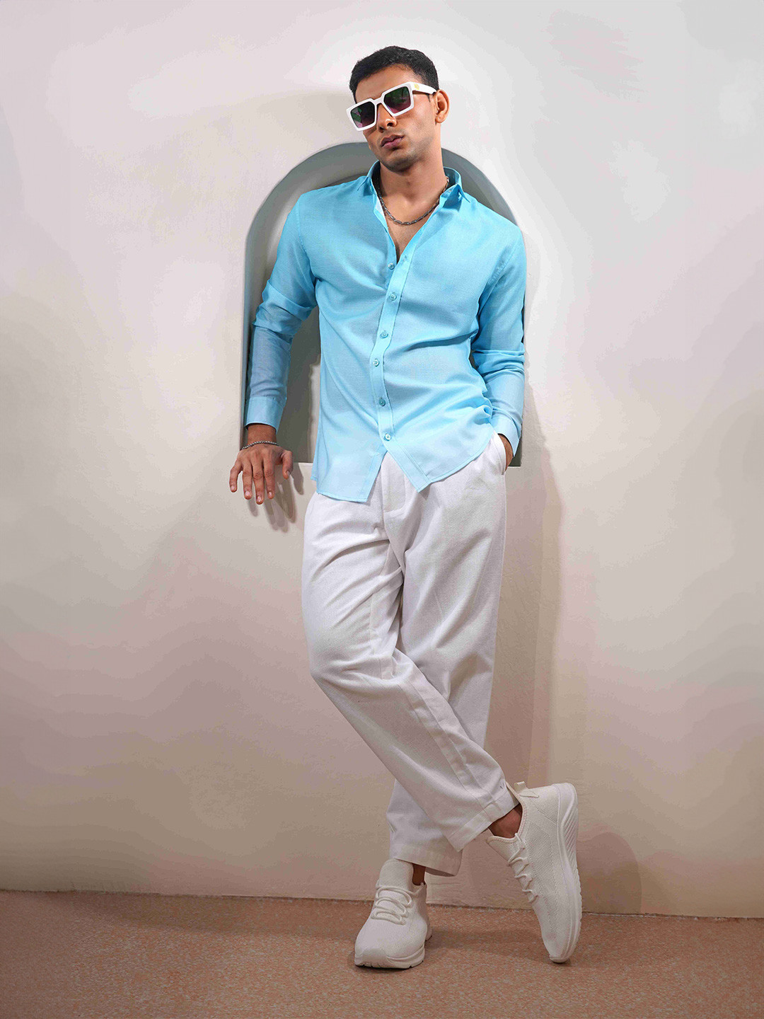 Eleven Brothers Iceburst Casual Linen Shirt