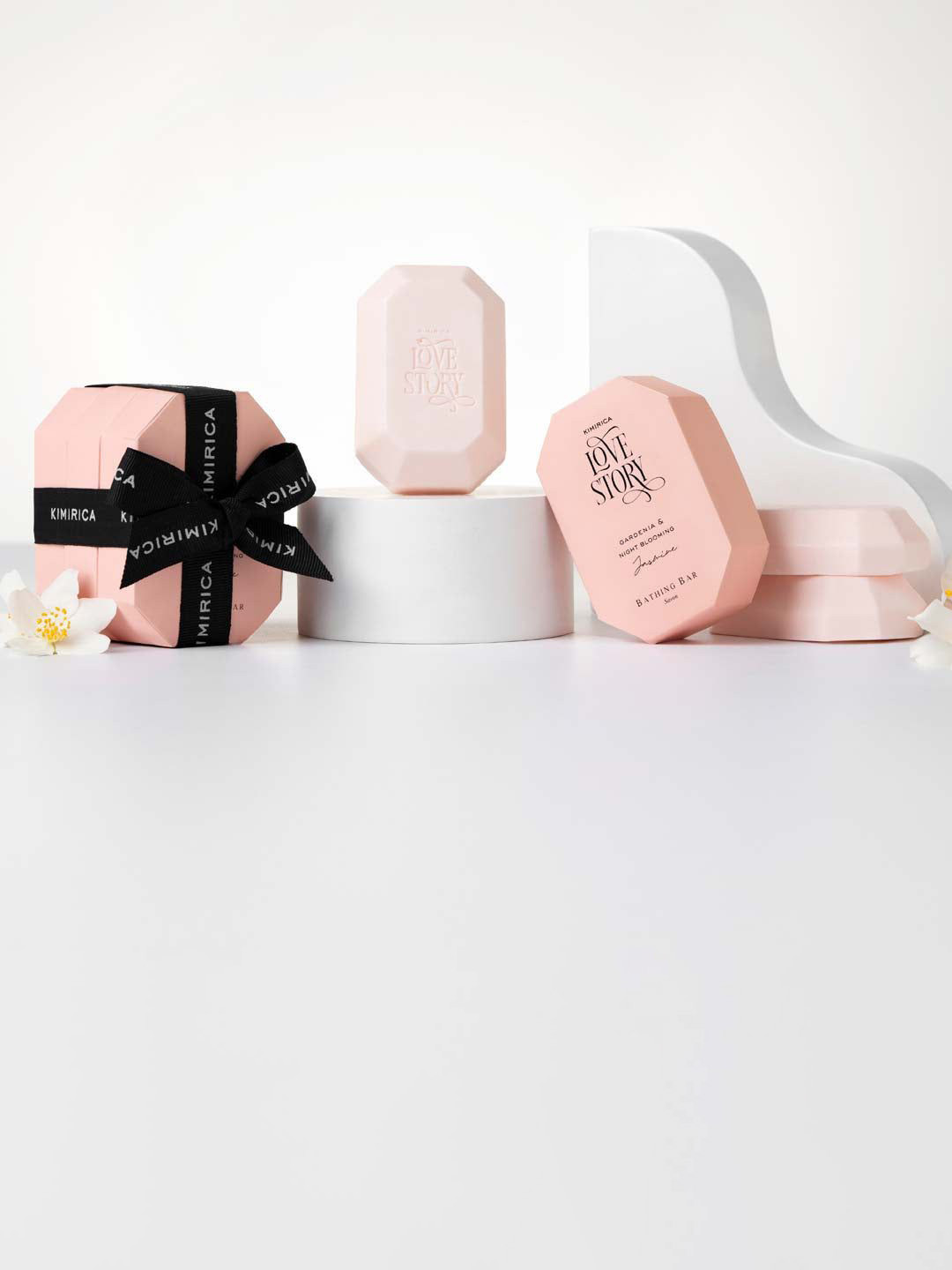 Kimirica Set Of 3 Luxury Jasmine Shea Soap - 250 g Each