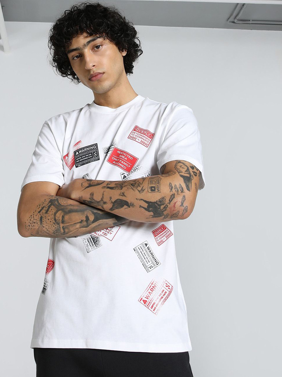 Puma Scoot Caution Graphic Men Basketball Tee