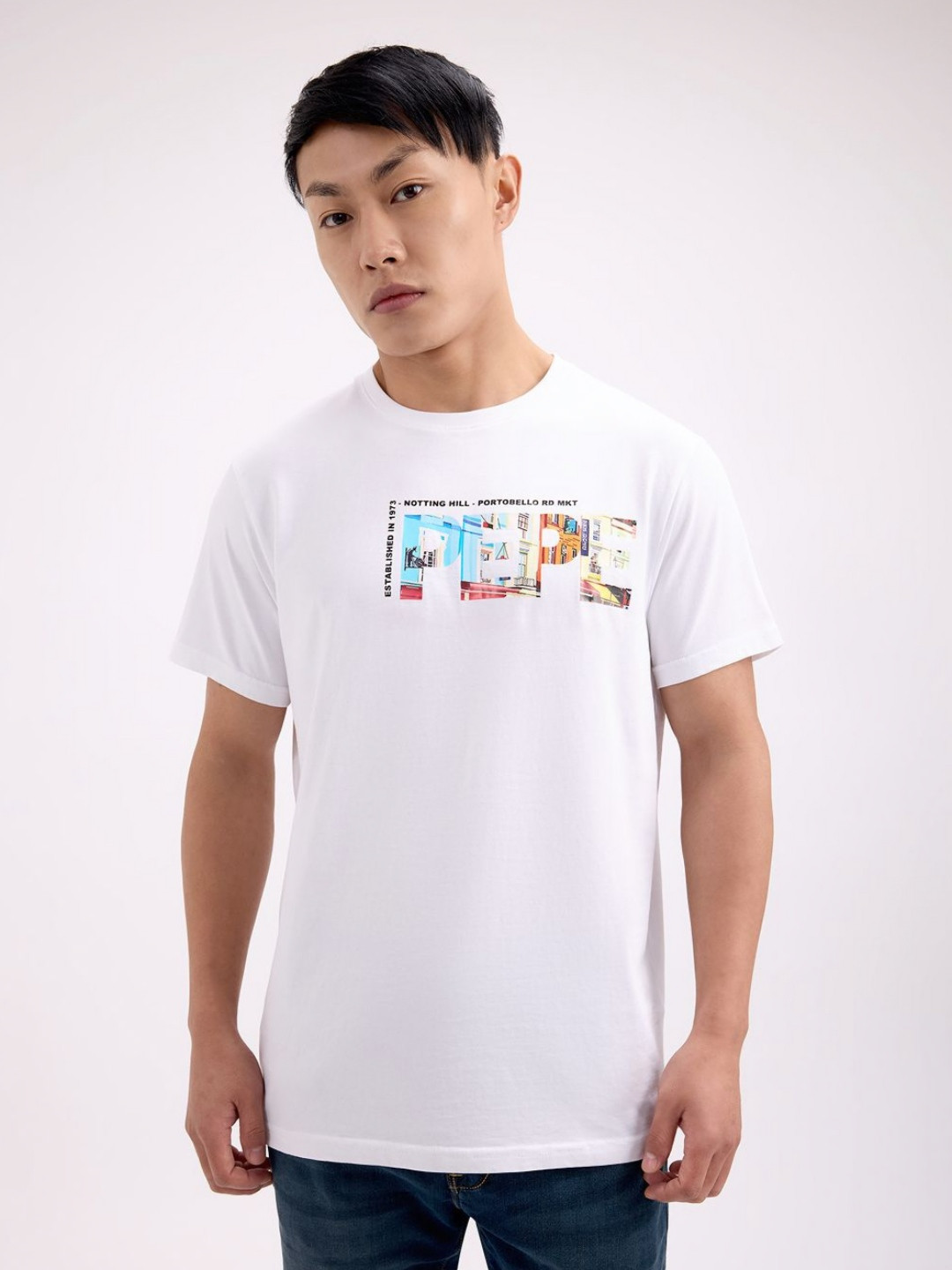 Pepe Jeans Men  Back Print Short Sleeve T-Shirt