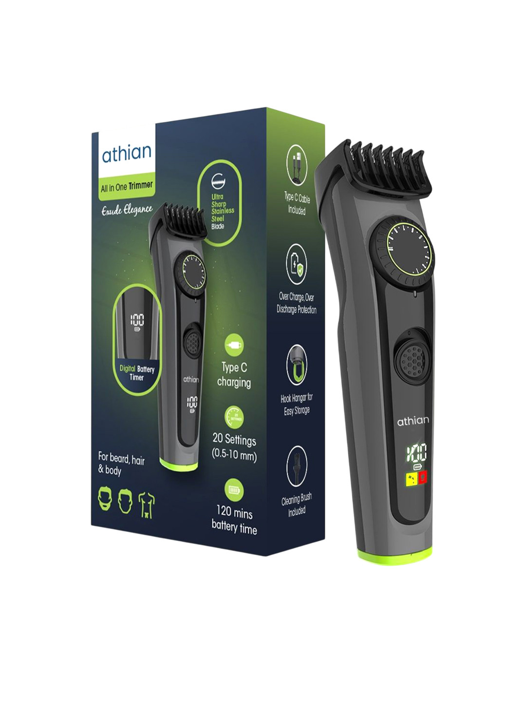 Athian Trimmer With Digital Display