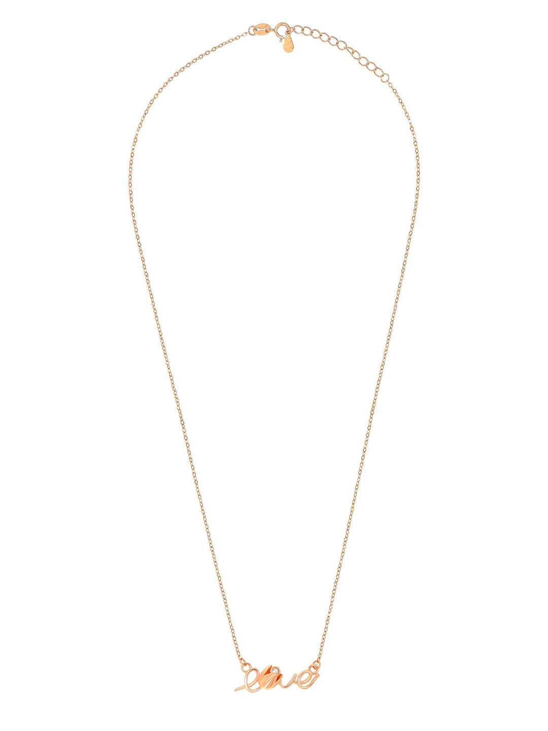 BHIMA 925 Sterling Silver Tulip Grace Silver Stone Fancy Necklace