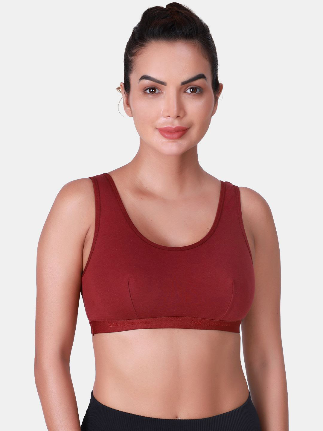 SKDREAMS Full Coverage Slip-On Cotton Sports Bra