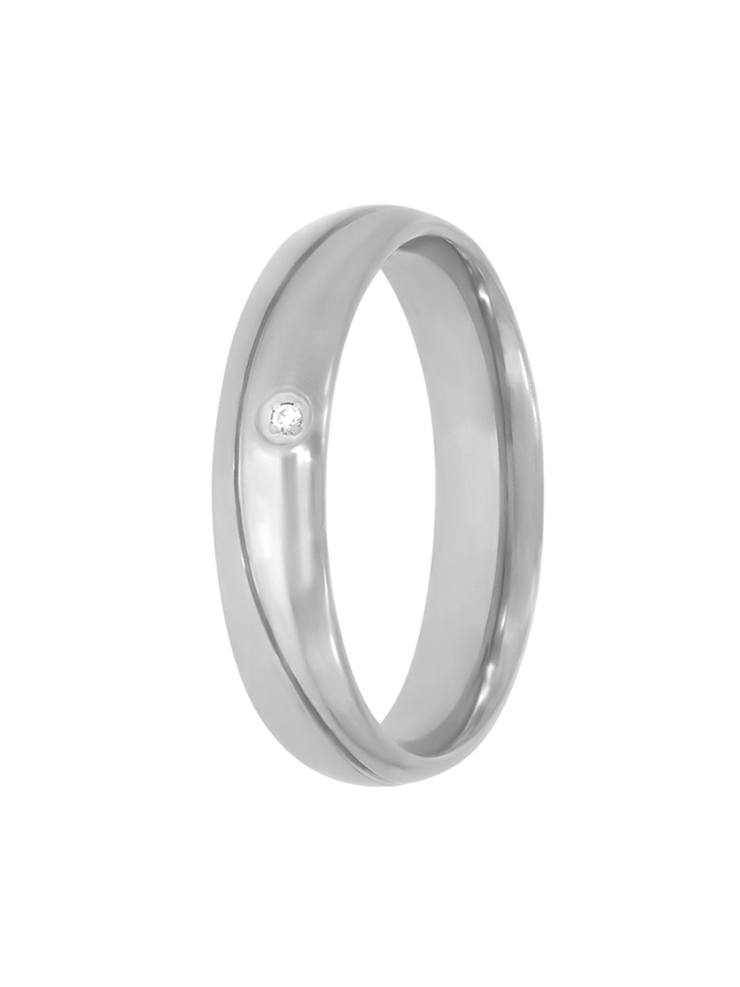 BHIMA 925 Sterling Siver Everyday Classic Rhodium Ring