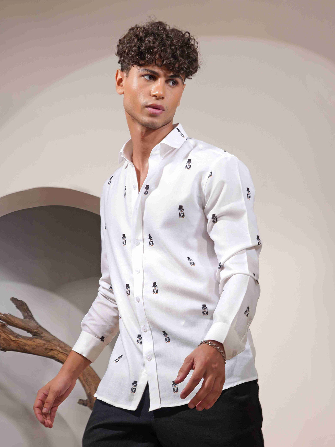 Eleven Brothers Cookie Dough Casual Linen Shirt