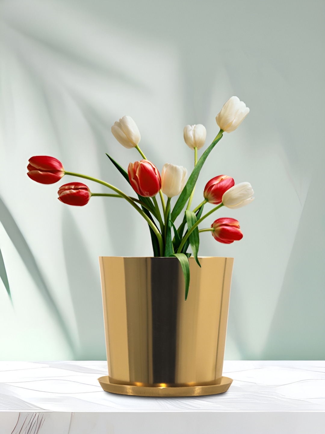 Metalsmith Gold Toned Steel Planter