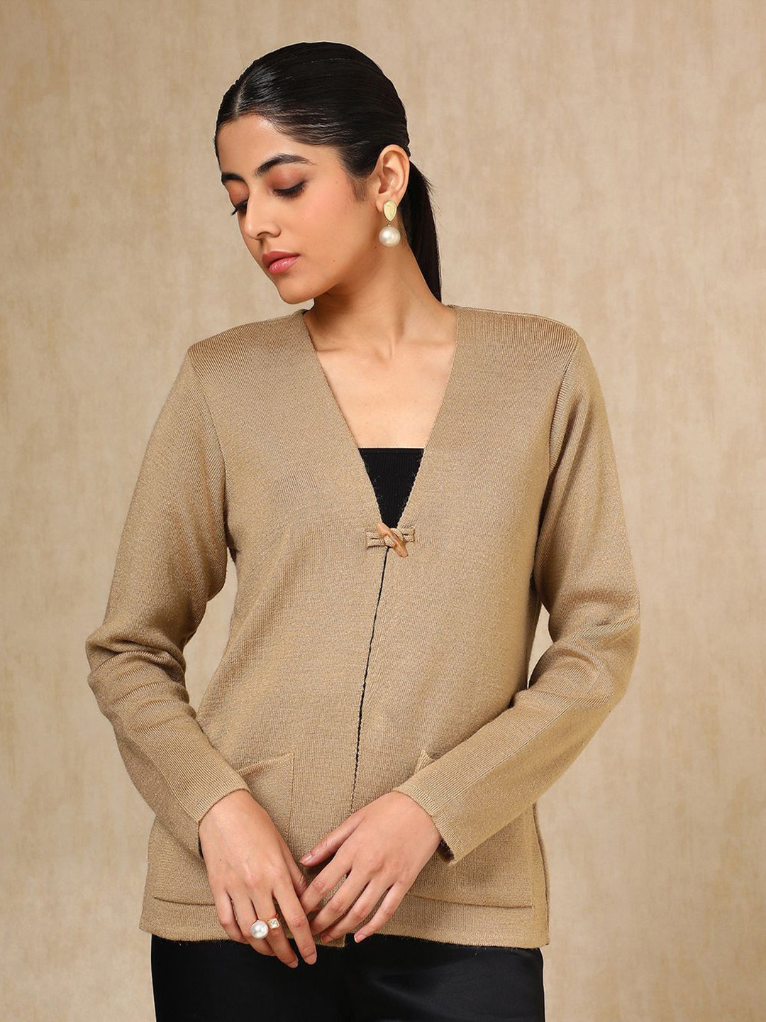 Soch Women V-Neck Long Sleeves Cardigan
