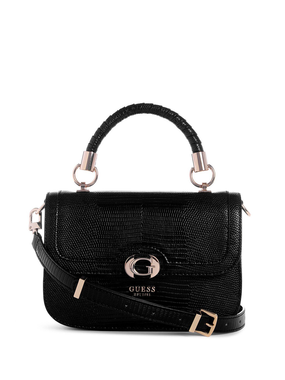 GUESS Women Textured Crossbody Satchel Bag