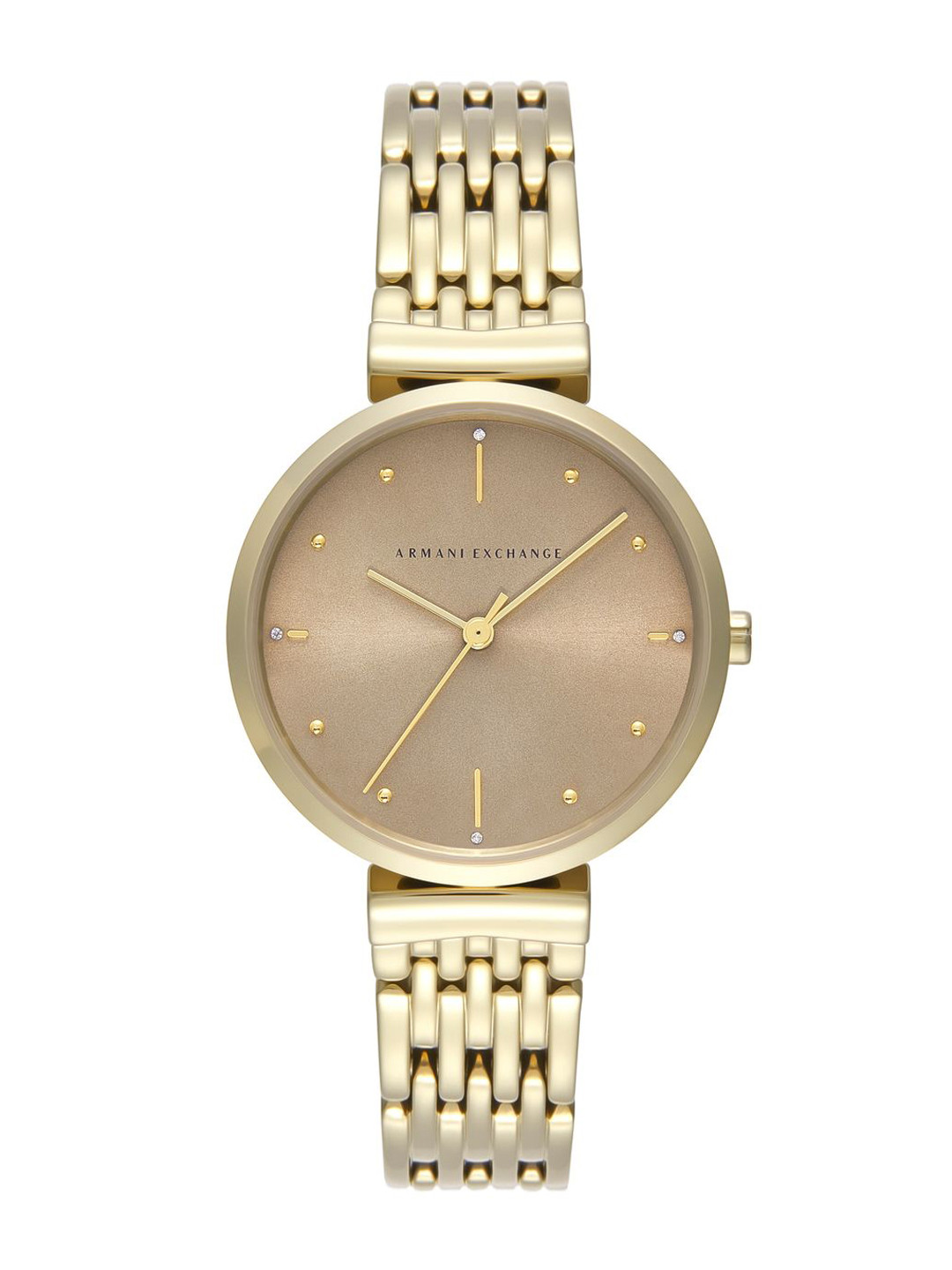 Armani Exchange Women Embellished Dial & Stainless Steel Straps Analogue Watch AX5916