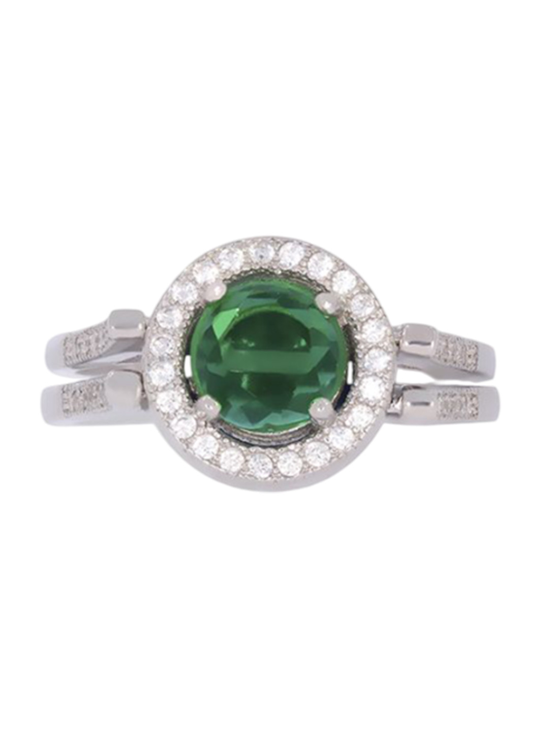 BHIMA 925 Sterling Siver Twist & Fold Rhodium Casual Ring