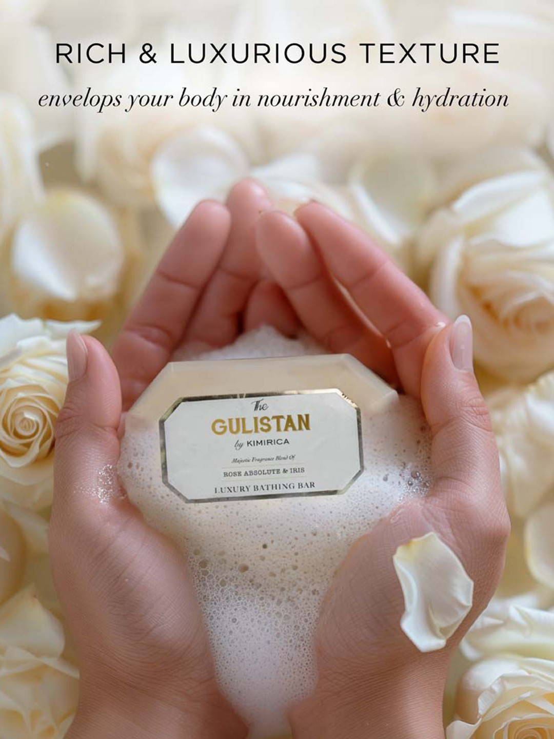 Kimirica Set Of 3 Luxury Rose Soap- 200 g Each