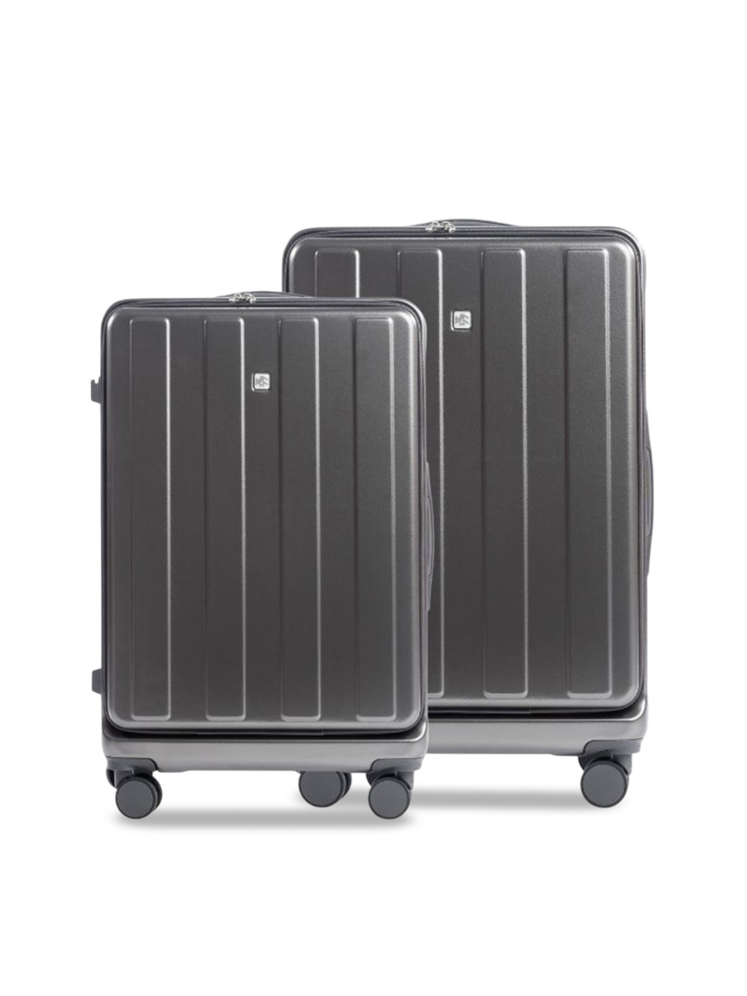 PYB Voyage Combo Set Of 2 Textured Hard-Sided Trolley Bag