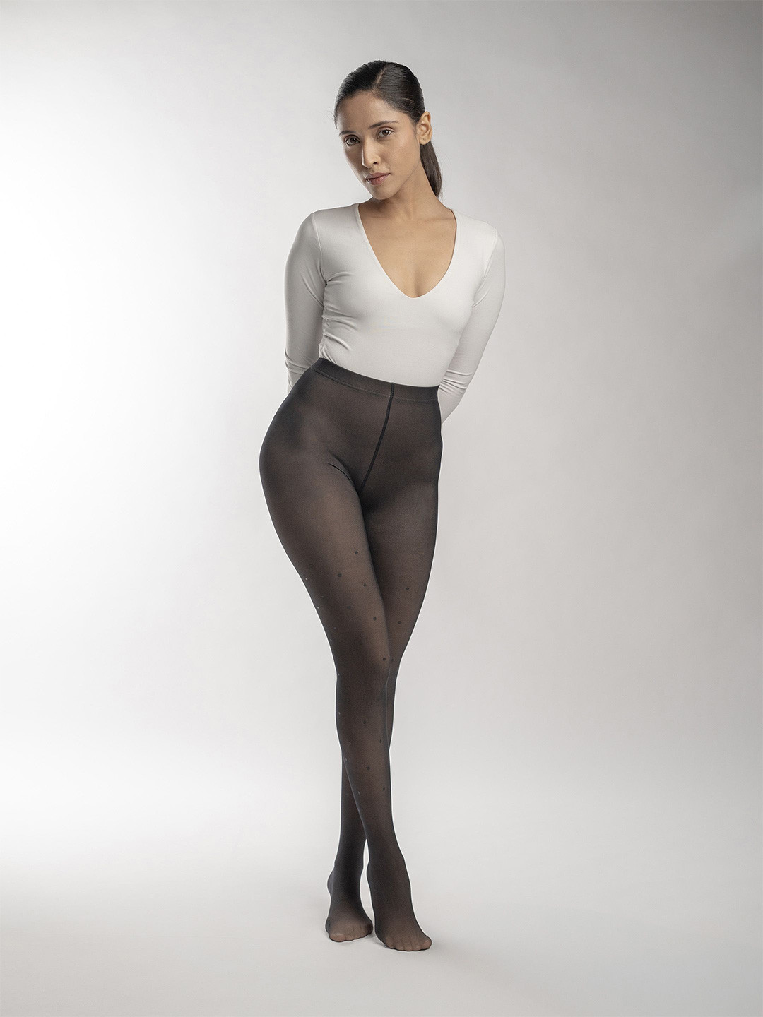 Theater Women Stockings With Polka Dot Pattern