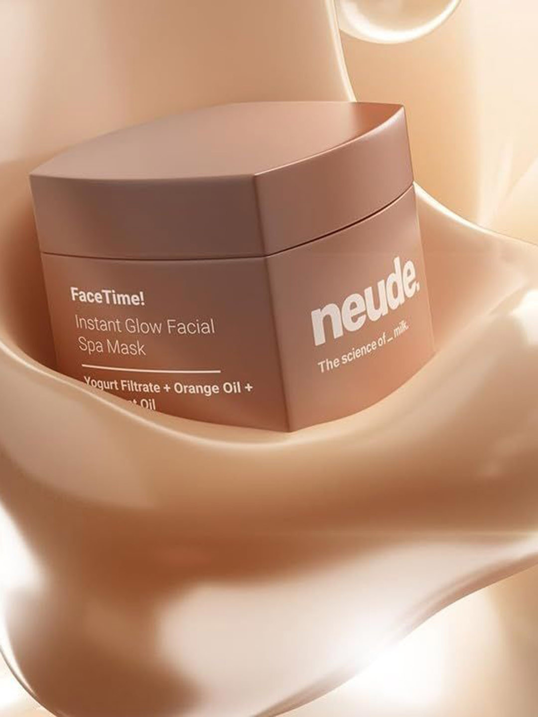 Neude Skin Pack Of 2 FaceTime Instant Brightening Facial Face Mask - 50 ml