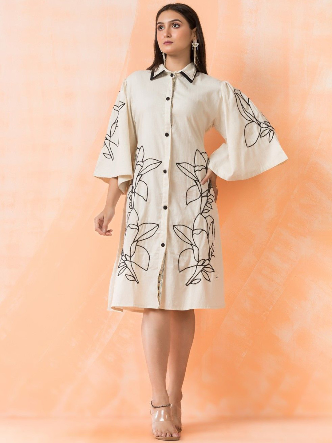 AUTUMN LANE Niharika Misri Embroidered Designer Dress