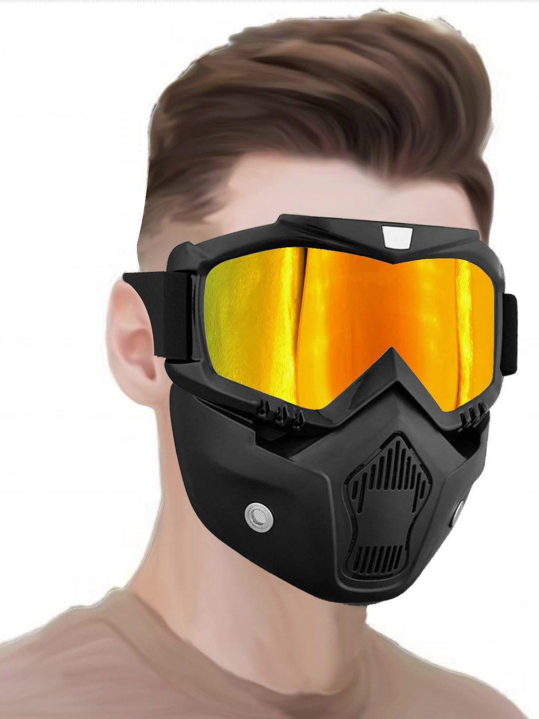 Adbeni Anti Scratch UV Protective Face & Eyewear Goggle Mask