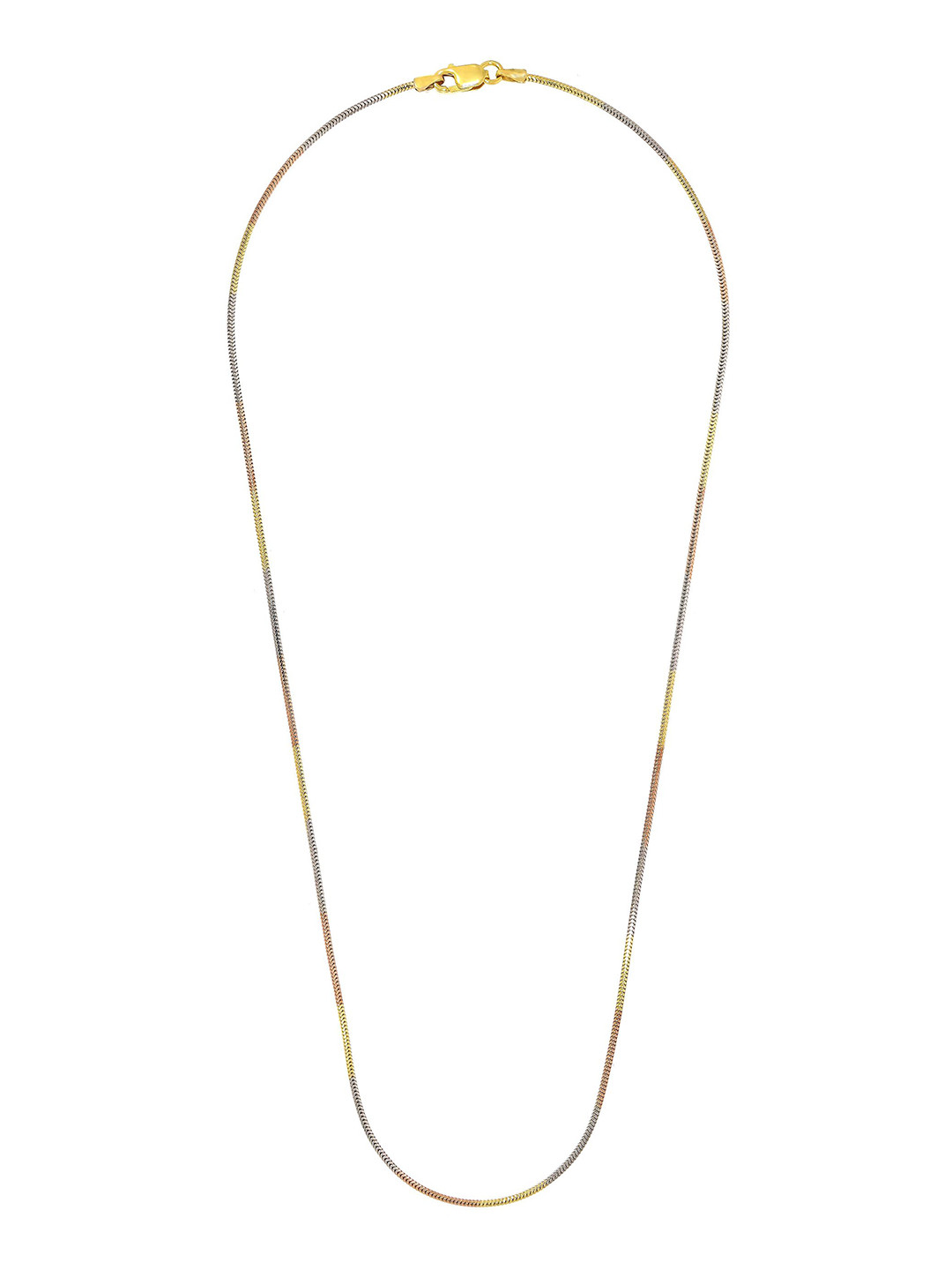 BHIMA 925 Sterling Silver Color Fusion Chain Silver Polish Chain