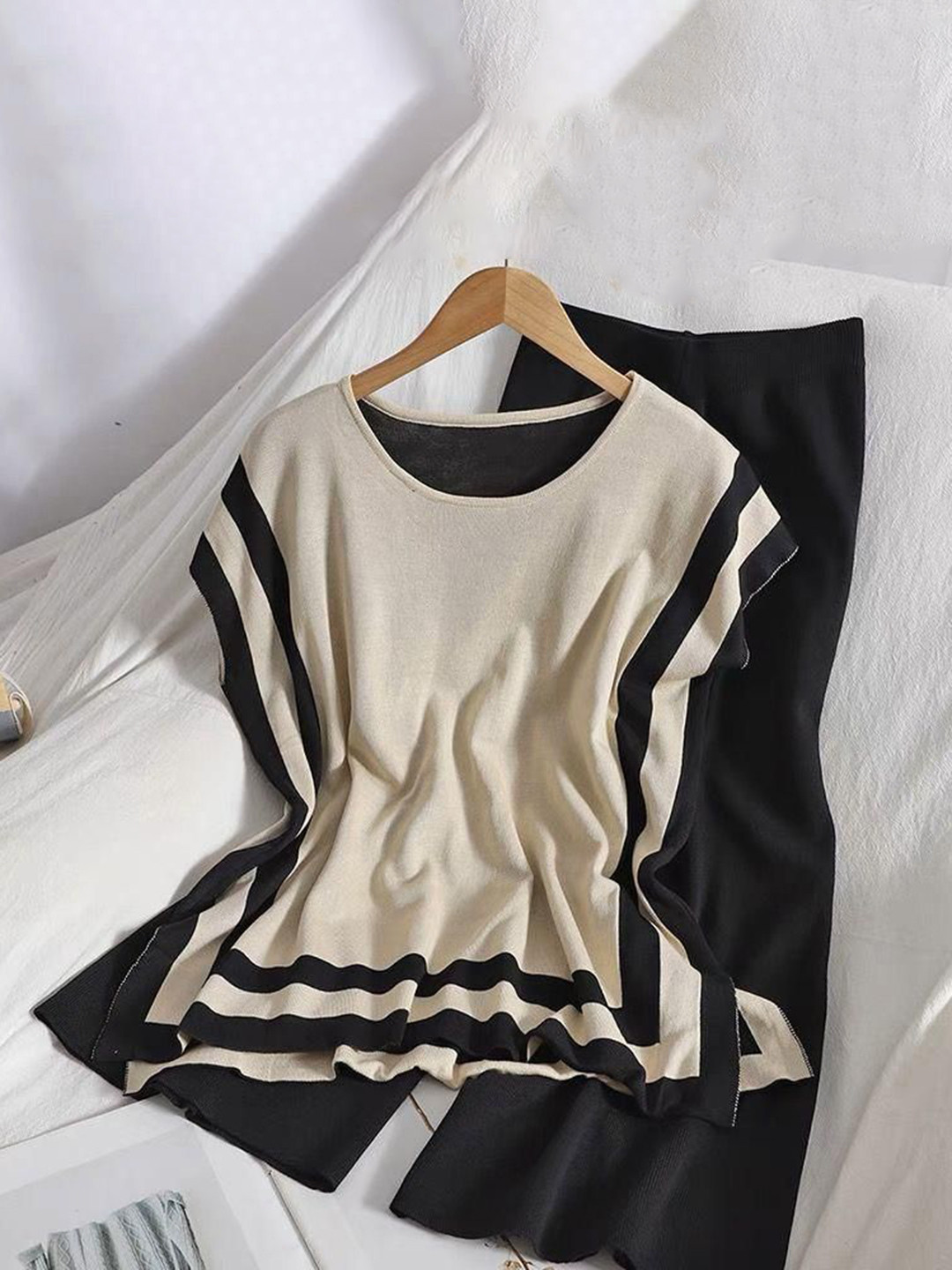 Miss Mosa By Akanksha  Aesthia Ribbed Pure Cotton Co-Ords Set