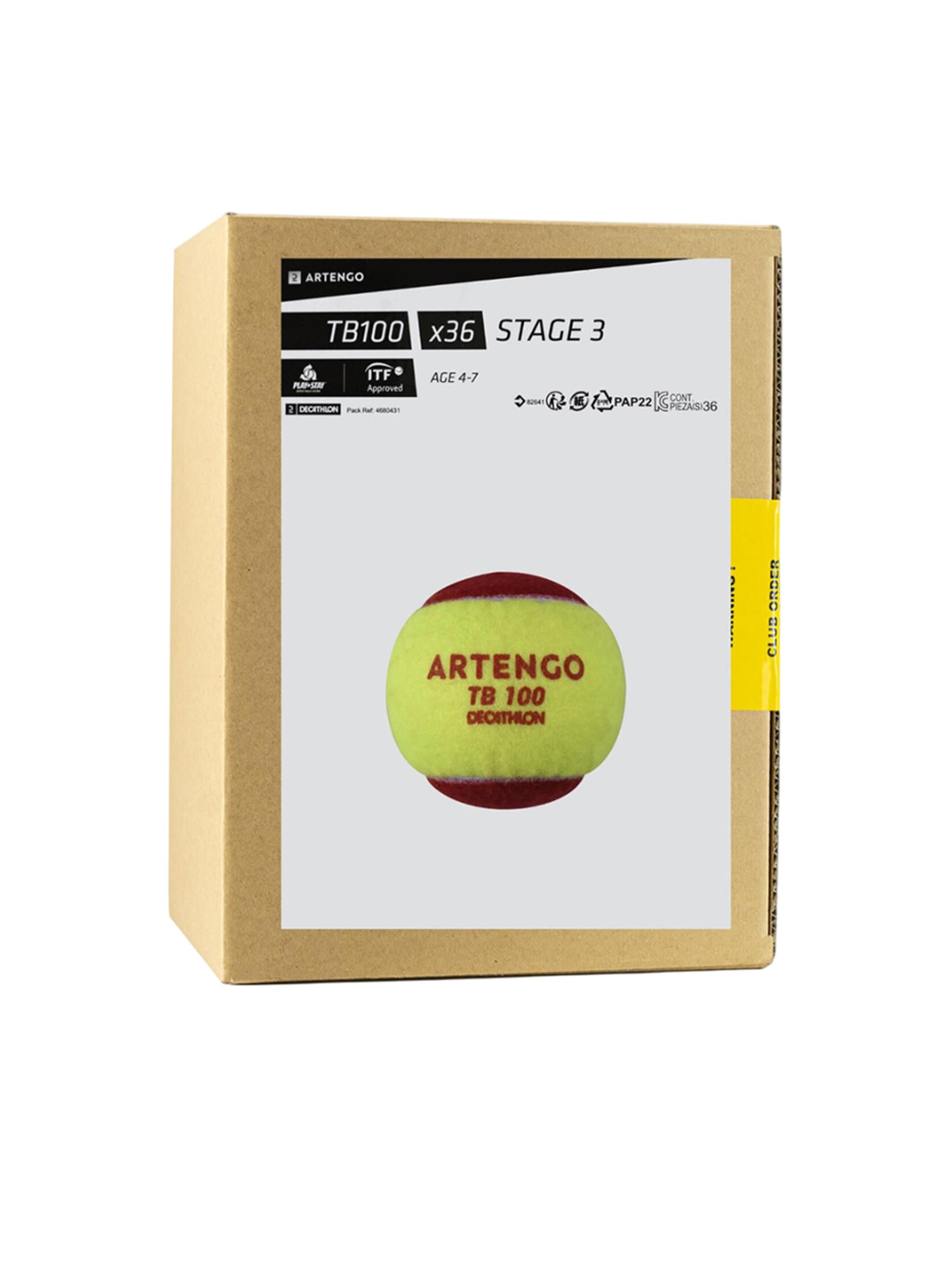 Decathlon ARTENGO Set Of 36 Rubber Tennis Balls