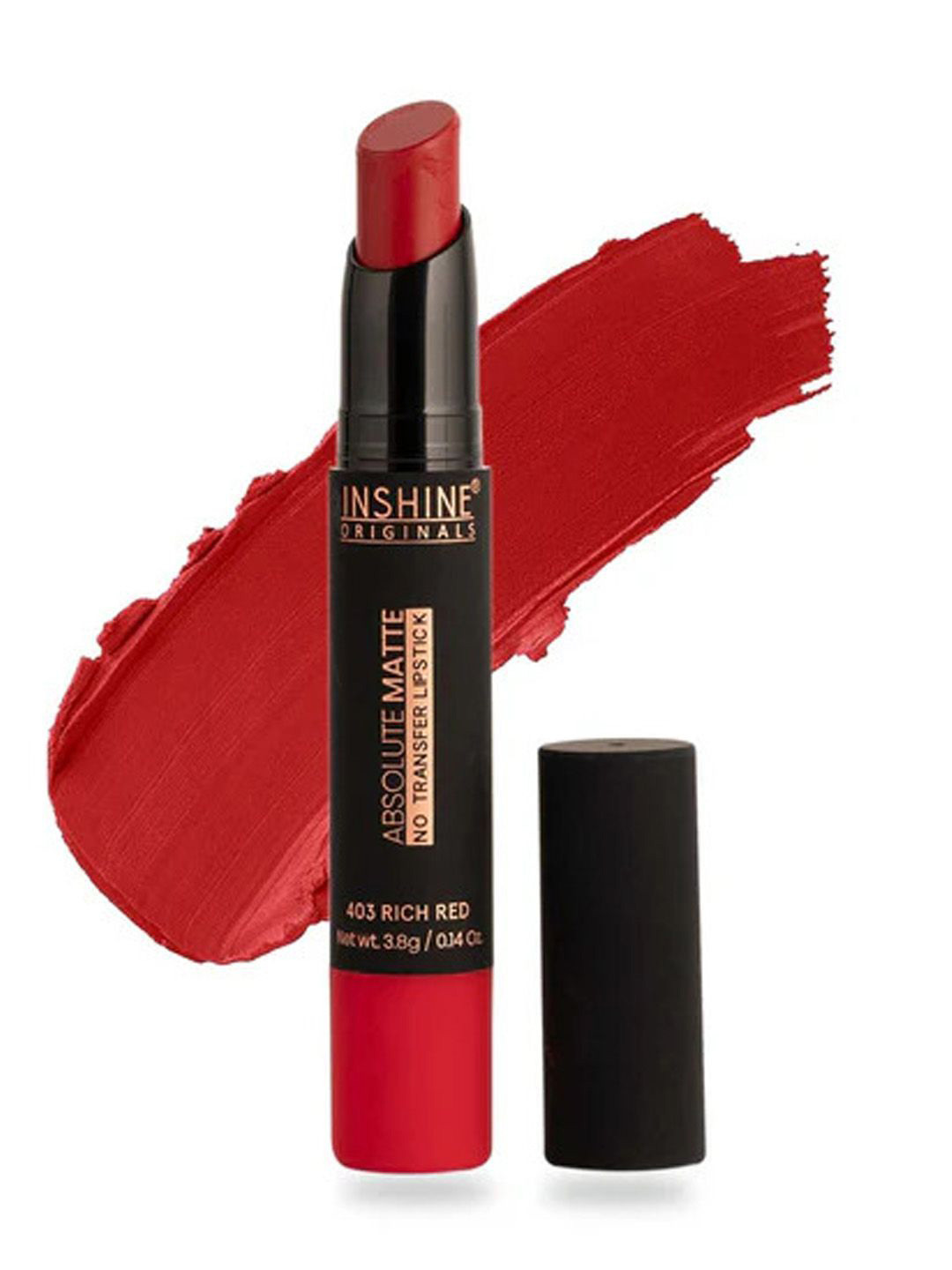 Inshine Originals Absolute Matte No Transfer Bullet Lipstick - 3.5 g -  Rich Red 403