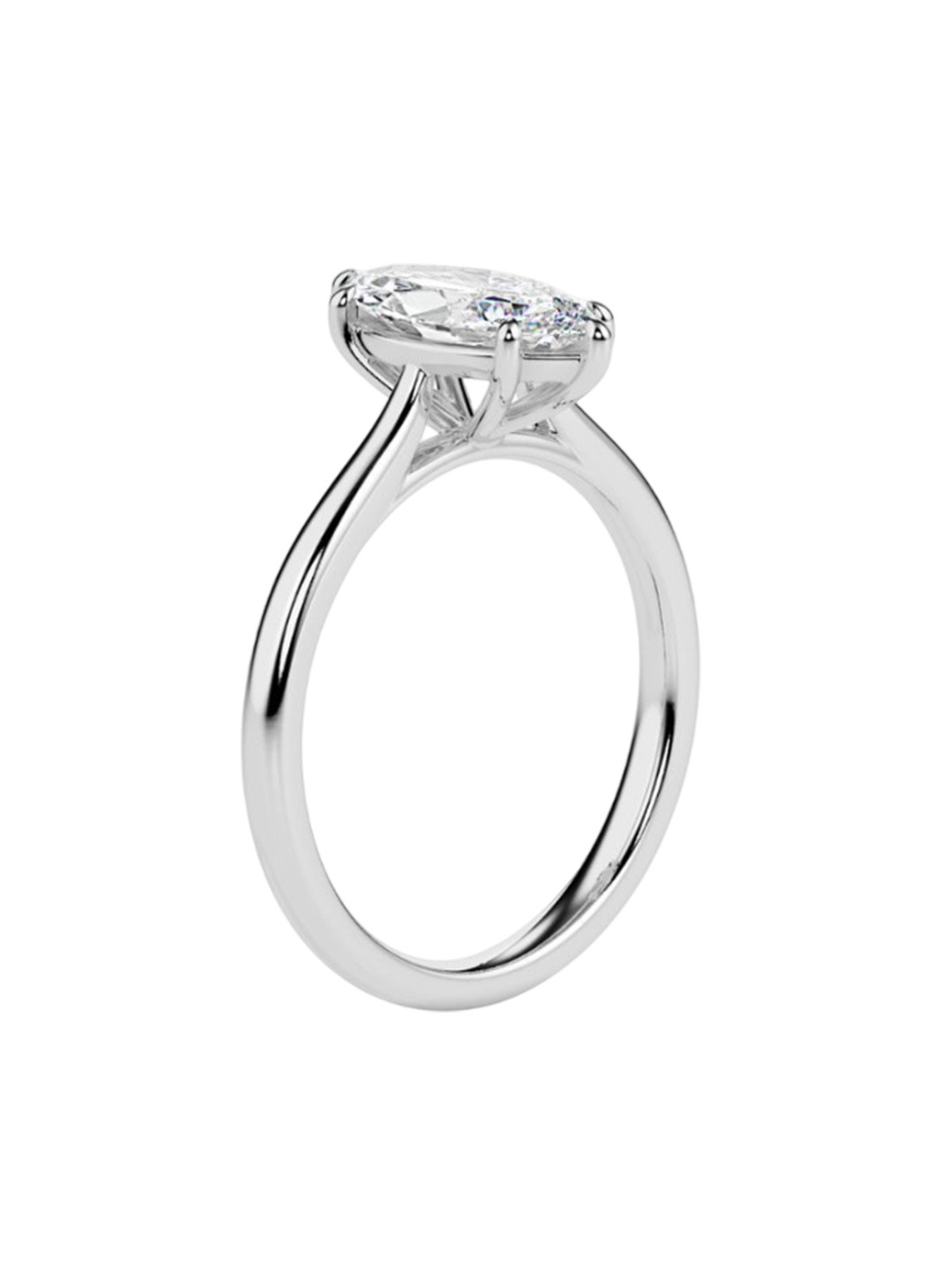 Emori Sleek Marquise Solitaire Lab Diamond in 14KT Gold Ring