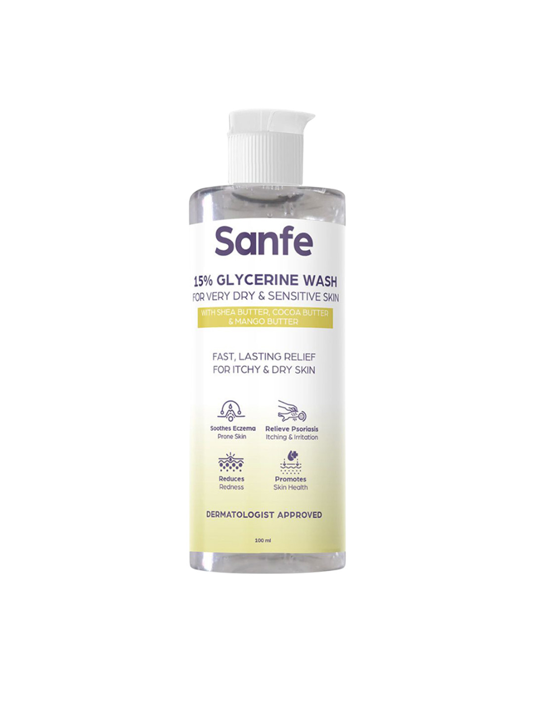 Sanfe 15% Glycerine Wash - 100 ml