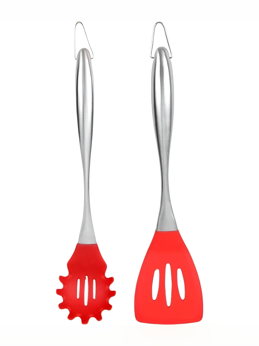 Baskety Red 2 Pieces Pasta Server Spoon Spatula