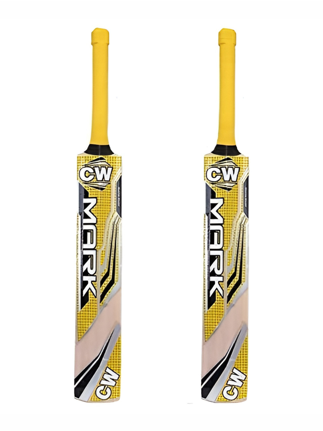 CW Set of 2 Kashmir Willow Light Weight Leather Ball Cricket Bats