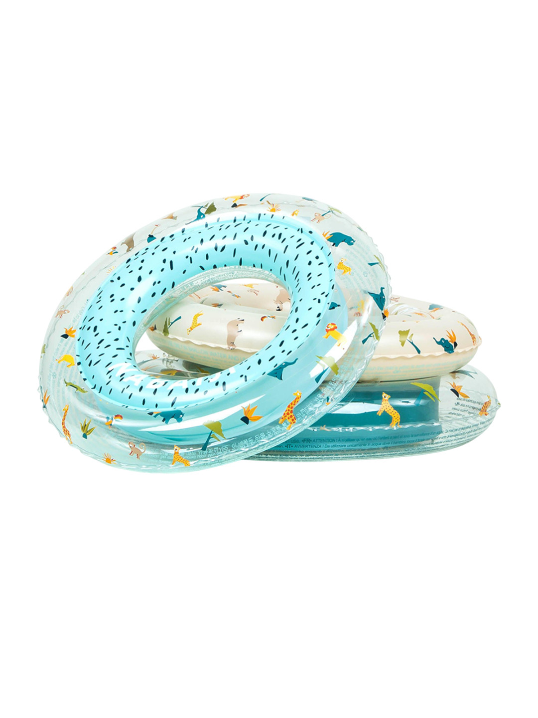 Decathlon Nabaiji Blue Animal Printed Inflatable Swimming Pool Ring