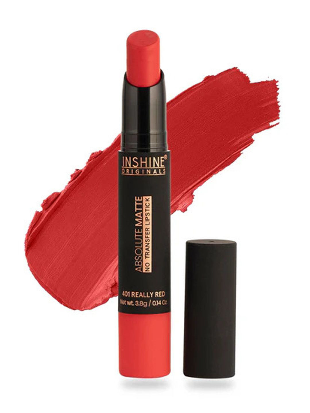 Inshine Originals Absolute Matte No Transfer Bullet Lipstick - 3.5 g - Really Red 401