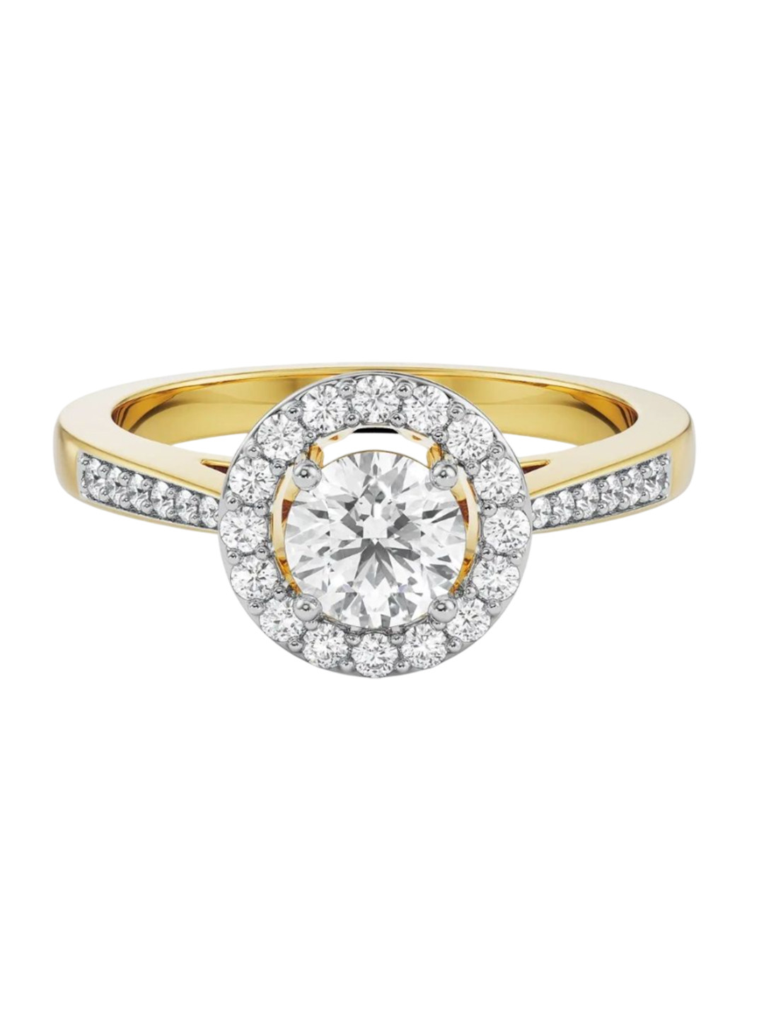 Emori Jenny Halo Lab Diamond Ring in 18KT Gold