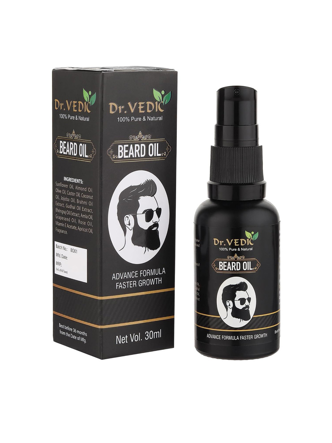 Dr Vedic Beard Advanced And Faster Hair Hair Growth Oil - 30ml