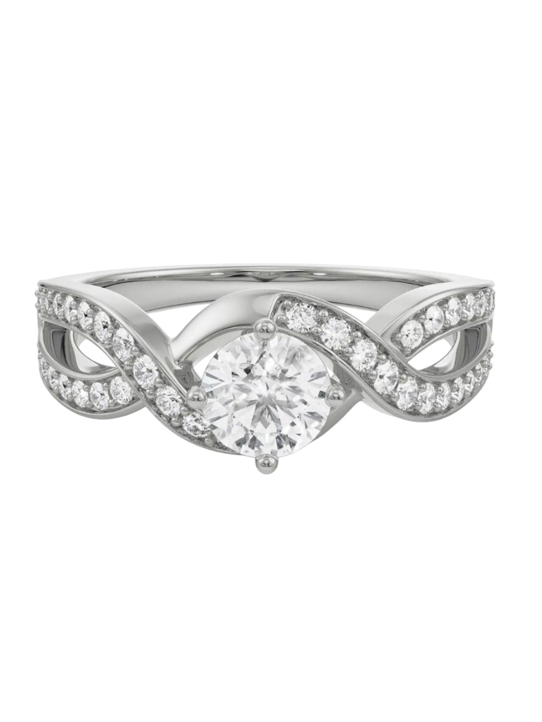 Emori Infinity Round Lab Diamond in 14KT Gold Ring