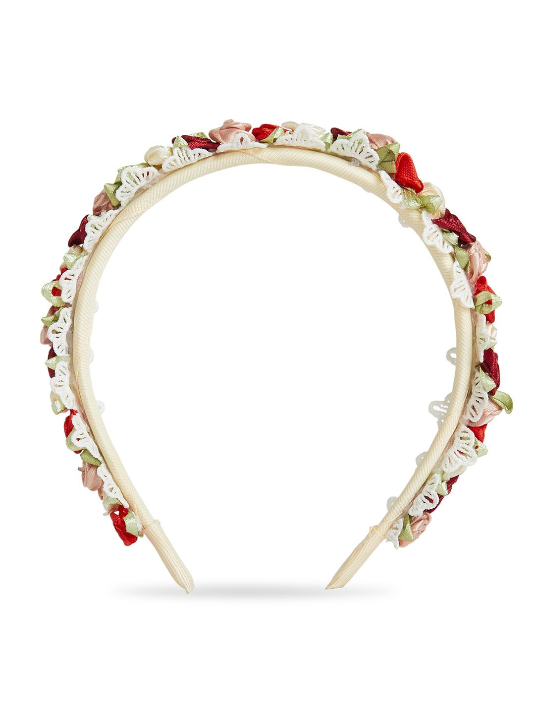 RIBBON CANDY Girls Floral Embellished Hair Band