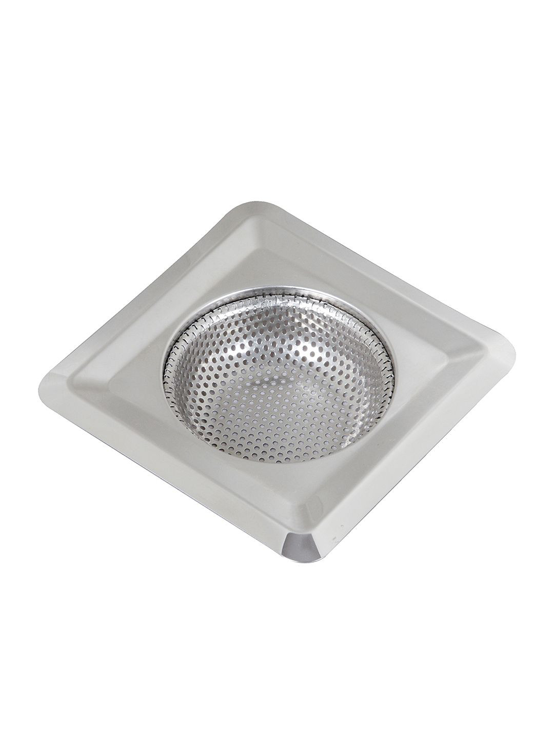 Kuber Industries Silver-Toned Kitchen Sink Drain Catcher Strainer
