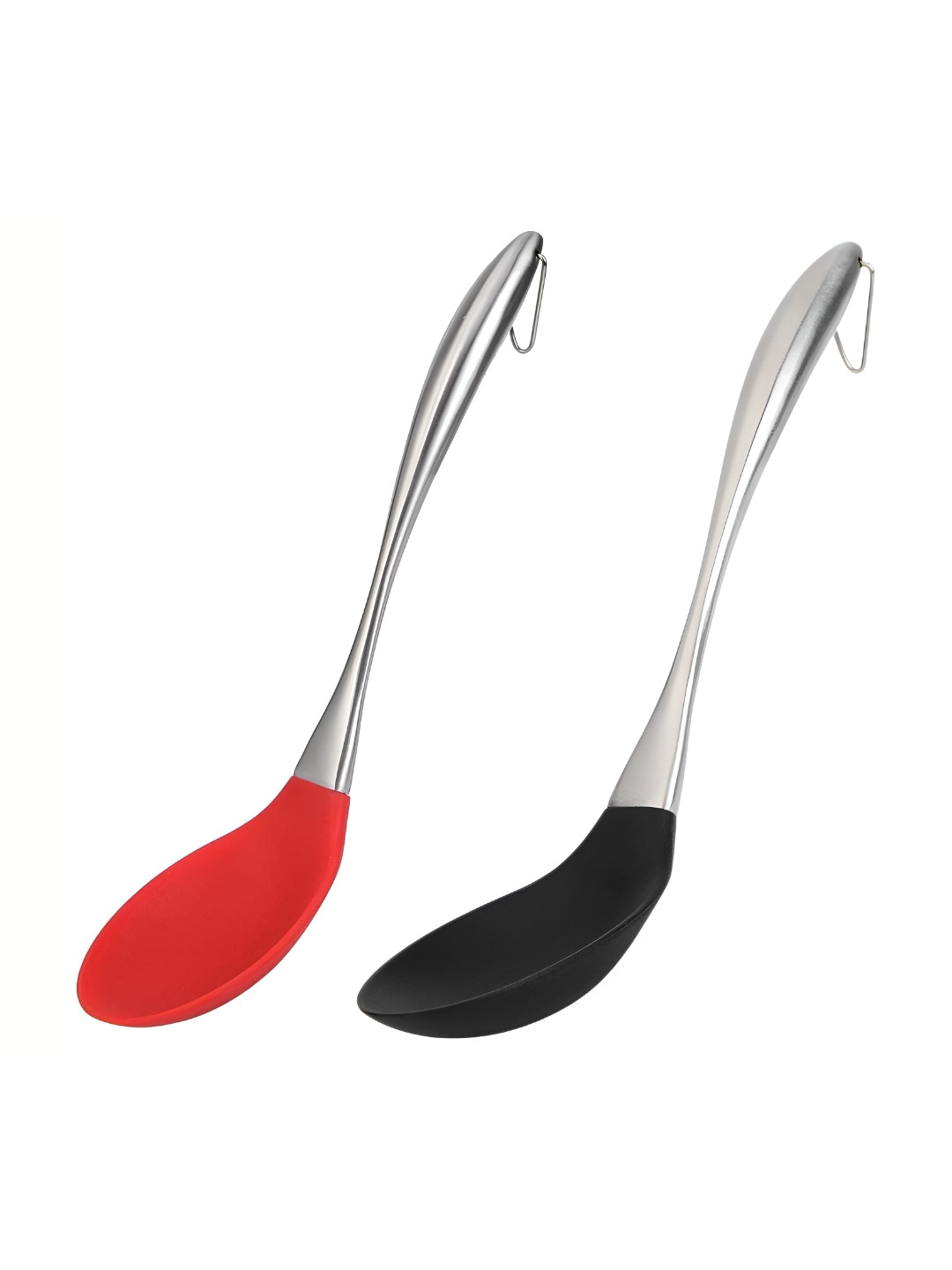 Baskety 2025 Red 2 Pieces Mixing Spoon with Handle Spatula