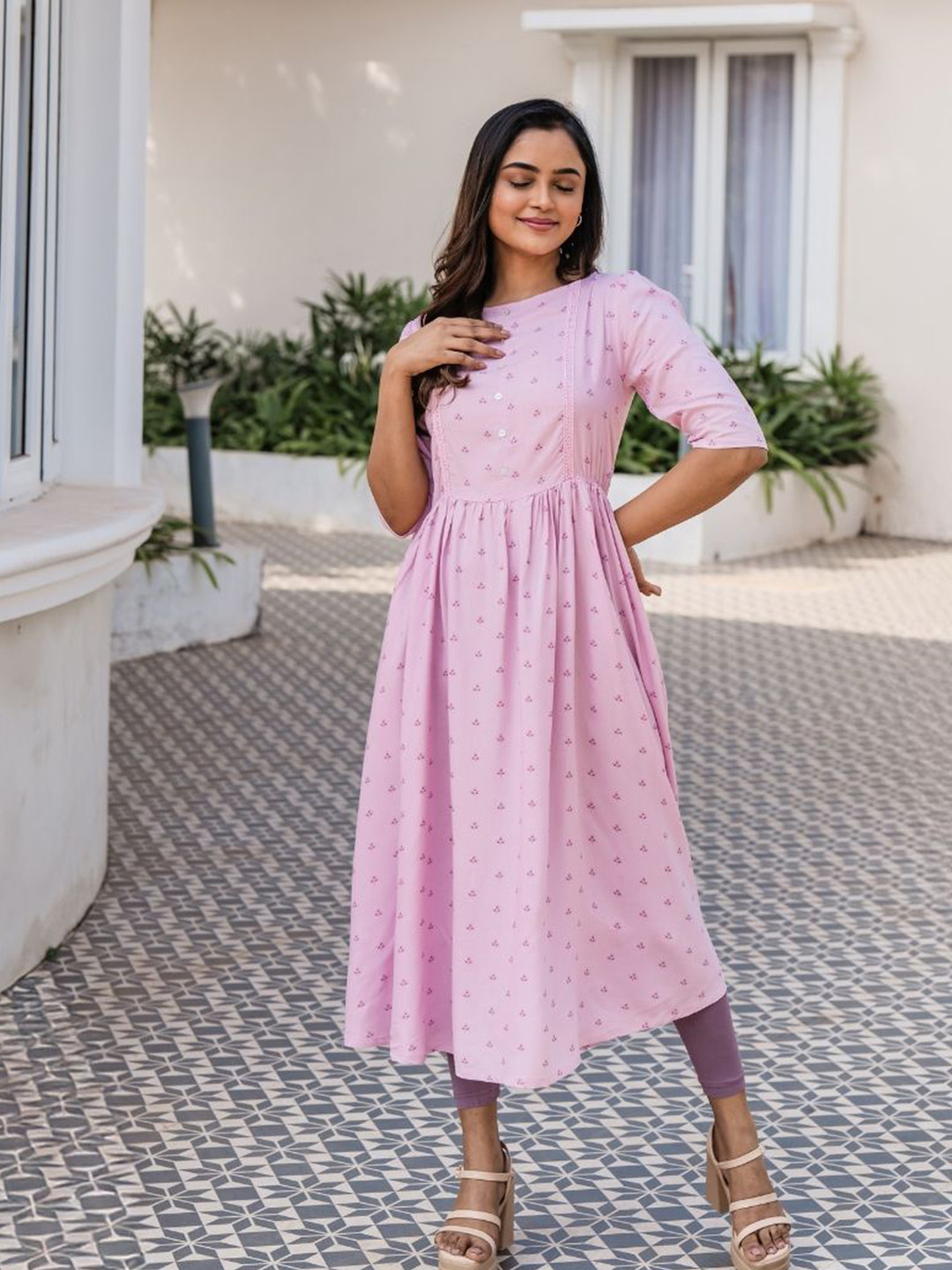 HAY Women Round Neck Maxi Dress