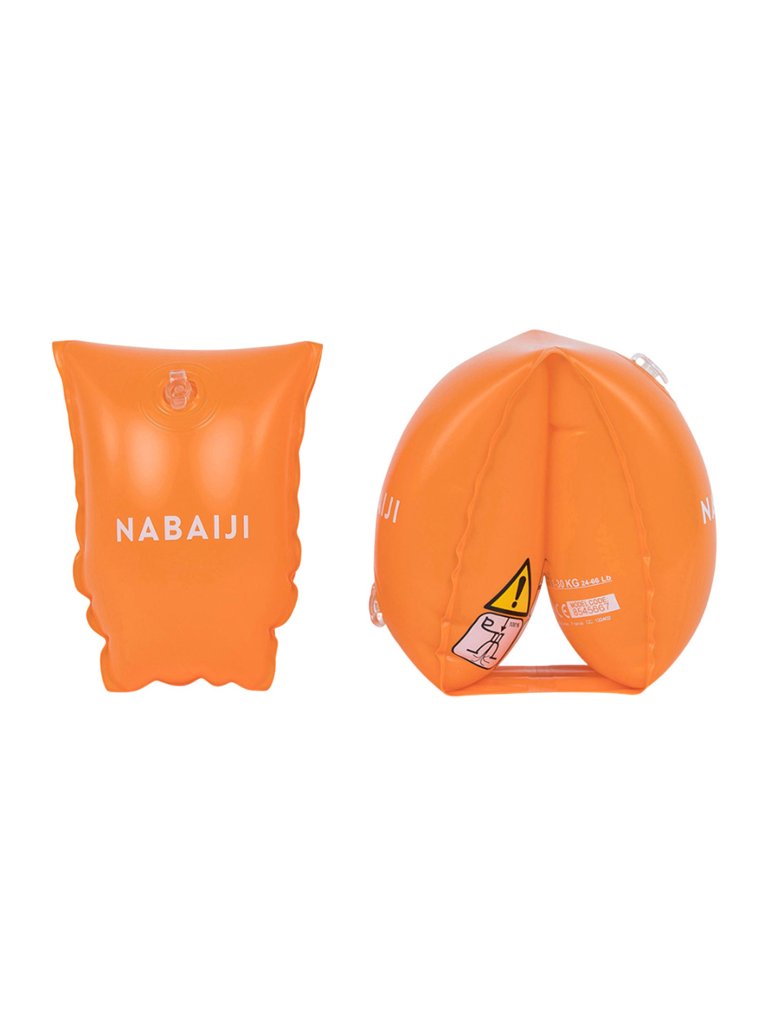 Decathlon NABAIJI Kids Orange Inflateable Pool Armbands