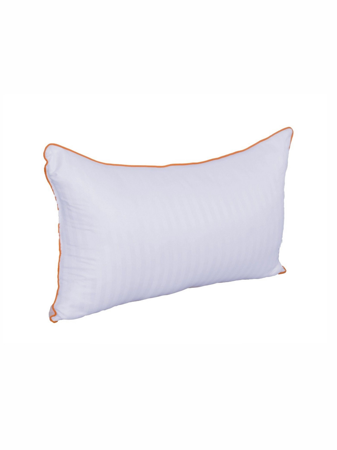 Siroki Bond Orange Solid Polyester Breathable Medium Fibre Sleep Pillow-41 x 61 cm
