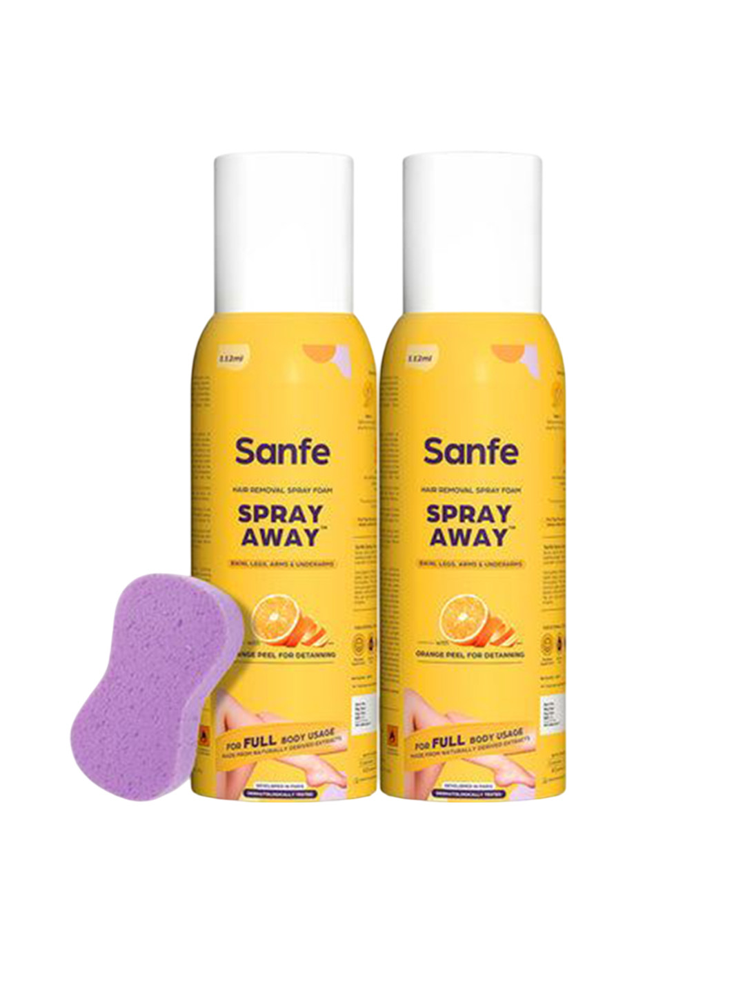 Sanfe Set Of 2 Spray Away Hair Removal & 100 ml Each