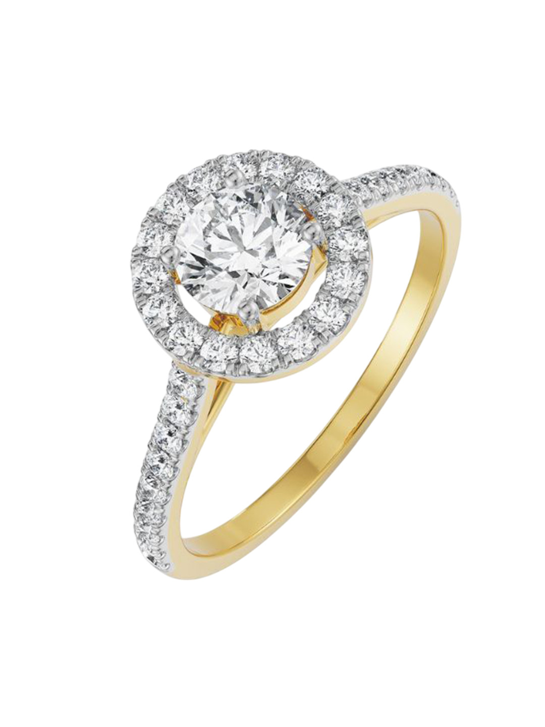 Emori Sleek Valerie Engagement Lab Diamond Ring in 18KT Gold