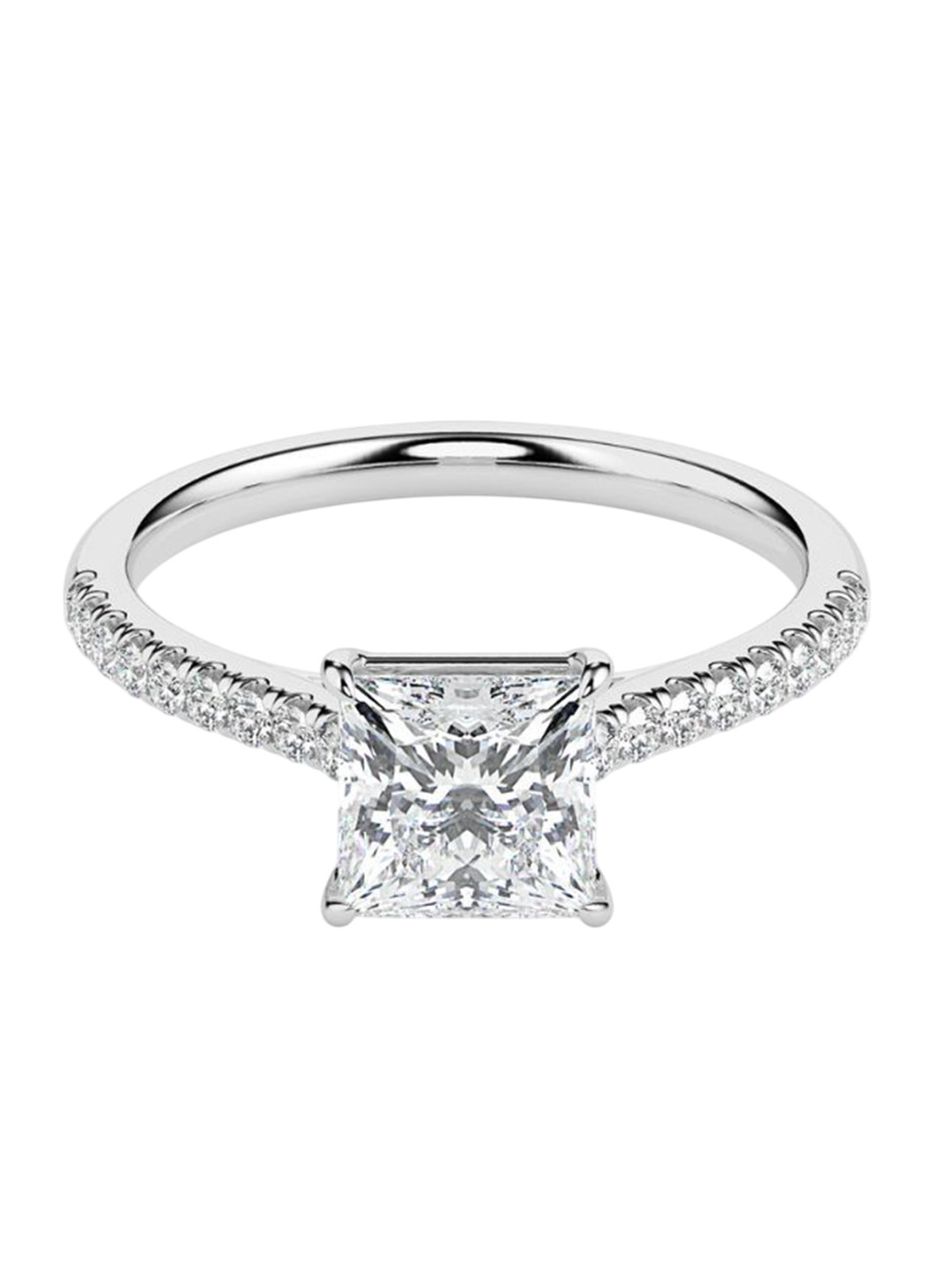 Emori Princess Cut Solitaire Lab Diamond in 14KT Gold Ring