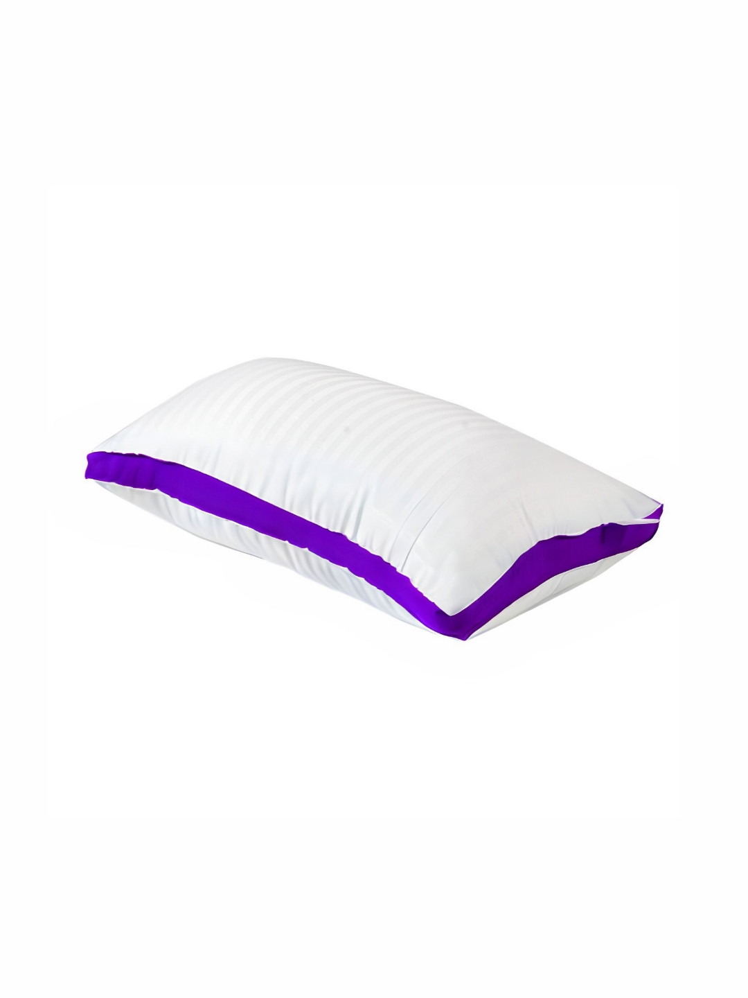 Siroki Bond Purple Solid Polyester Breathable Medium Fibre Sleep Pillow-41 x 61 cm
