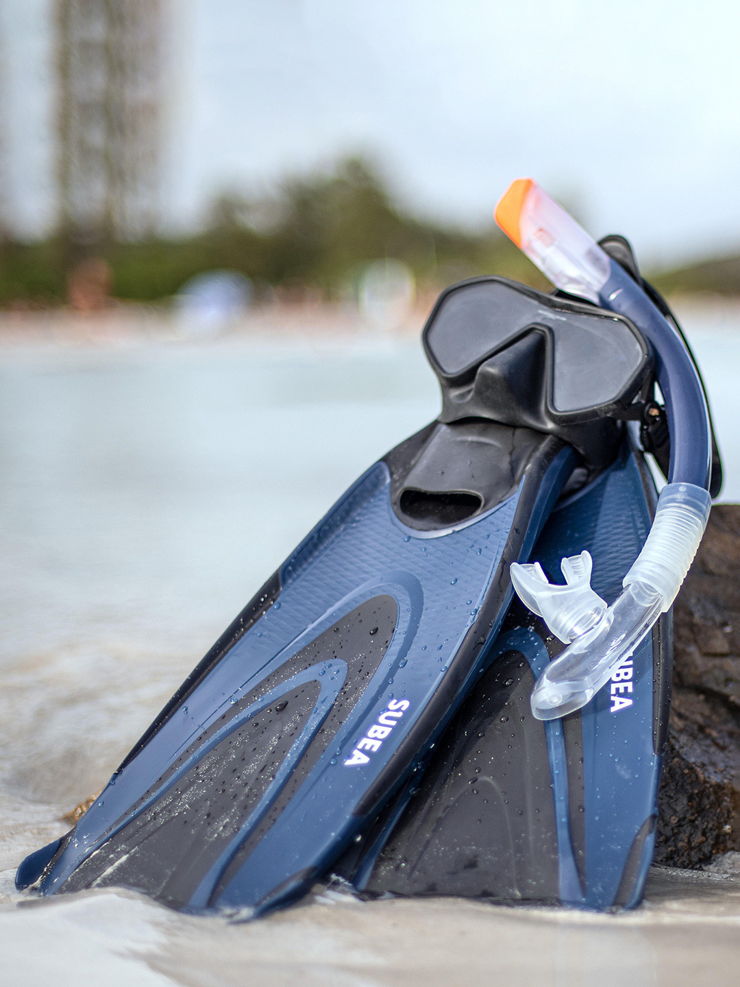 Decathlon SUBEA Adult Black & Blue Scuba Diving Fins